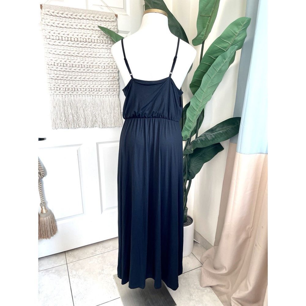 MOSSIMO Women's Long Maxi Dress Size 18/20 Stretchy Soft Knit Spaghetti Straps - Picture 5 of 8